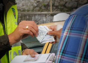 Soborno a un Agente de Tránsito en Cajicá