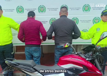 Captura de Delincuentes en Intento de Hurto de Motocicleta en la Madrugada del 28 de Febrero en Cajicá