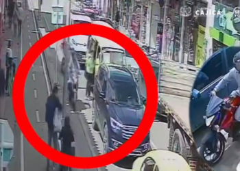 Raponeo en pleno centro de Cajicá