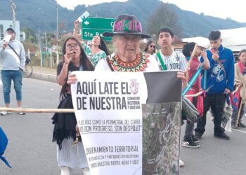 Nueva movilización de la comunidad de Chía en defensa de la Serranía del Majuy 