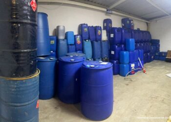 Al descubierto bodega destinada para almacenar sustancias utilizadas para la producción a gran escala de cocaína  