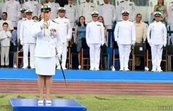 Por primera vez una mujer asume la comandancia de un buque de guerra de la Armada Nacional 