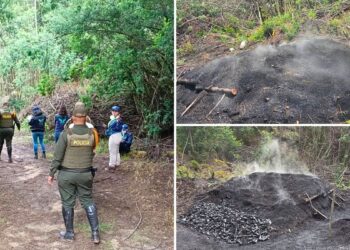 CAR frena actividades de quema a cielo abierto en Cucunubá, Cundinamarca. 
