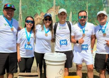 En Tabio durante la Carrera por el Agua se retiró 70 kilos de residuos a través del ‘Plopping’