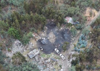 Sorprenden en flagrancia quemas a cielo abierto en Guatavita, Cundinamarca