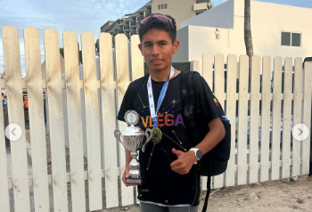 German Achury: el zipaquireño que brilló en  maratón Internacional realizada en Aruba 